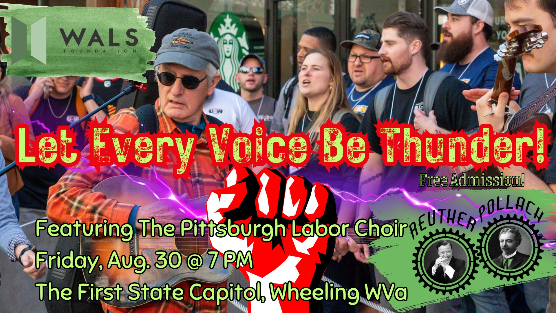 Pittsburgh Labor Choir: Let Every Voice Be Thunder!, Friday, August 30, 2024 p.m. at 7 p